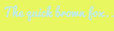 Image with Font Color BCEBF2 and Background Color E8F760